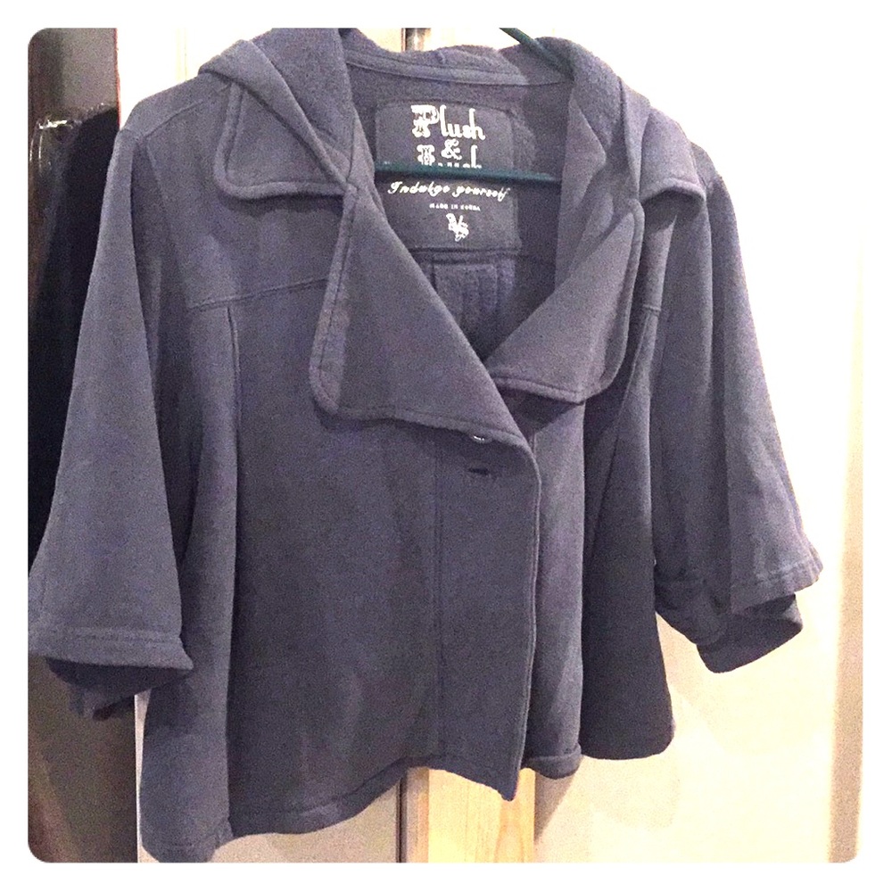 Hooded crop jacket